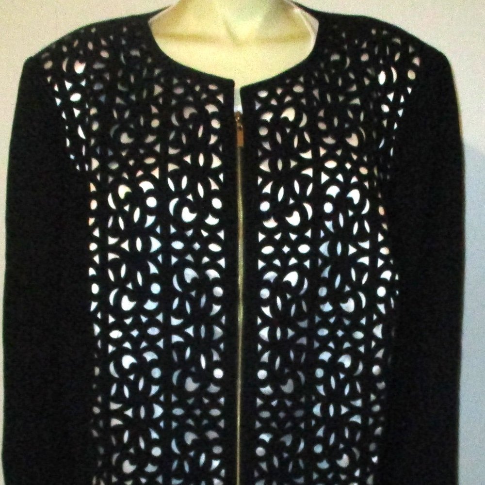 NWT TAHARI Plus Size cut out jacket 20